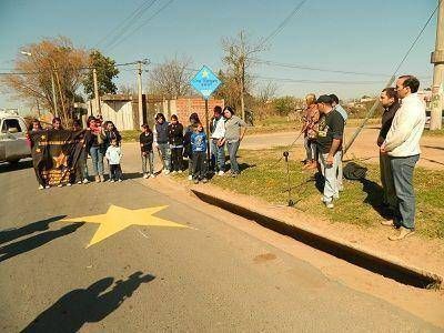 Pintan nueva estrella amarilla en la ciudad