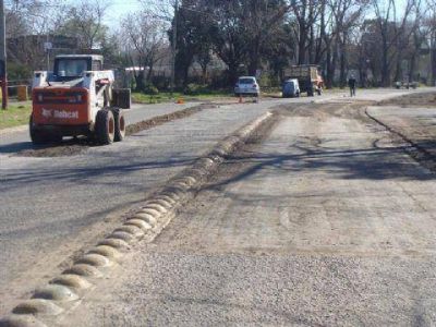 Se ejecutan los trabajos en Juan Manuel de Rosas 	
