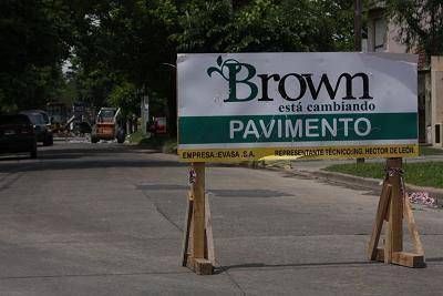 Contin�an las obras de pavimentaci�n vial