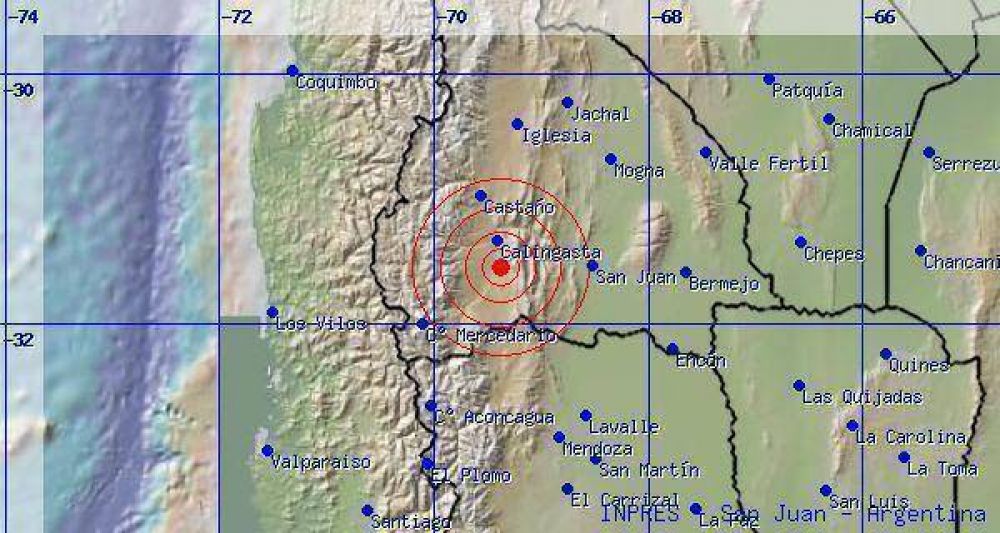 Anoche un sismo de una magnitud de 4,8� sacudi� a los sanjuaninos