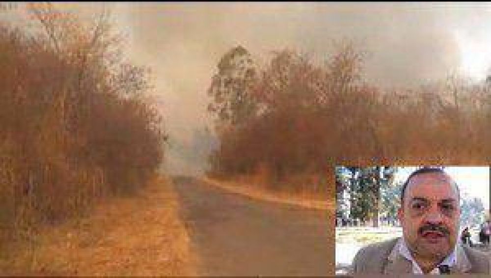Desde ayer se lucha para extinguir un voraz incendio en la zona de Forestal