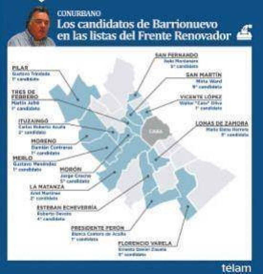 Massa esconde en sus listas a los candidatos de Luis Barrionuevo