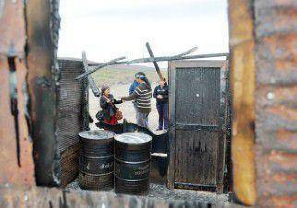 Protesta mapuche tras incendios en Loma La Lata 