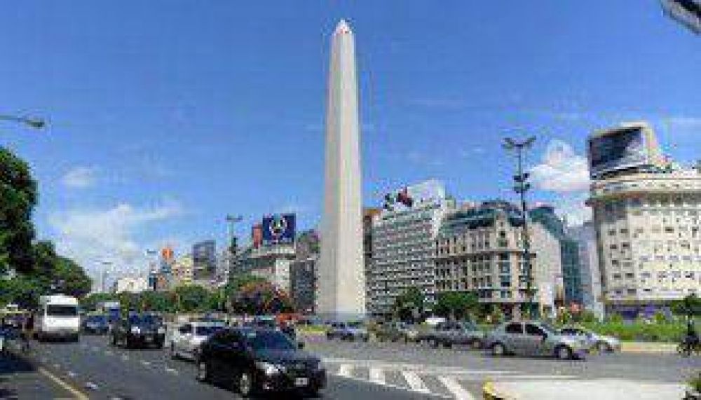 Funcionarios de Provincia, Naci�n y Ciudad, juntos en el Obelisco