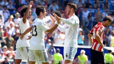 Real Madrid venci� al Athletic Bilbao y lleg� a la punta