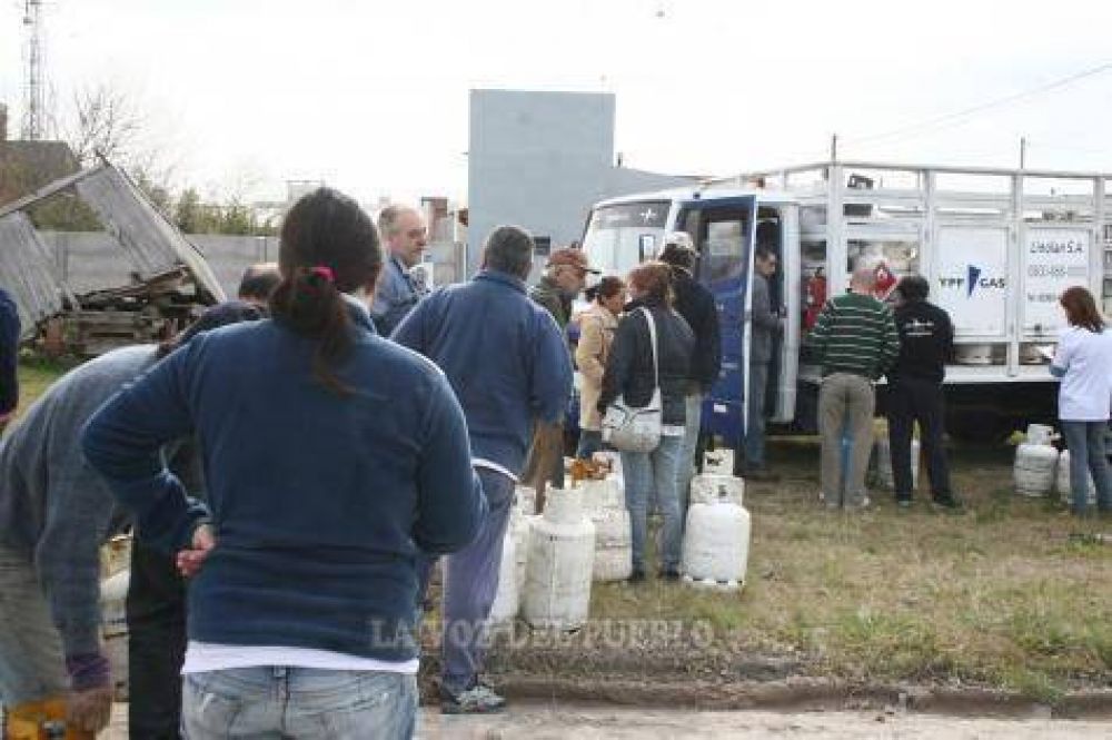 En una hora se terminaron las garrafas