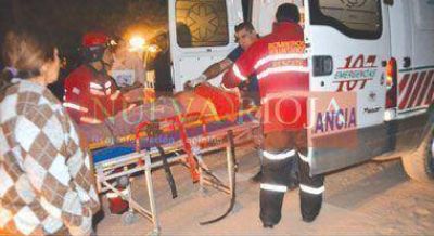 Un hombre con heridas graves en espectacular vuelco en ex Ruta 38