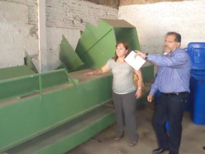 Fontana recibi� maquinaria para planta de Reciclado y Clasificaci�n de Residuos S�lidos