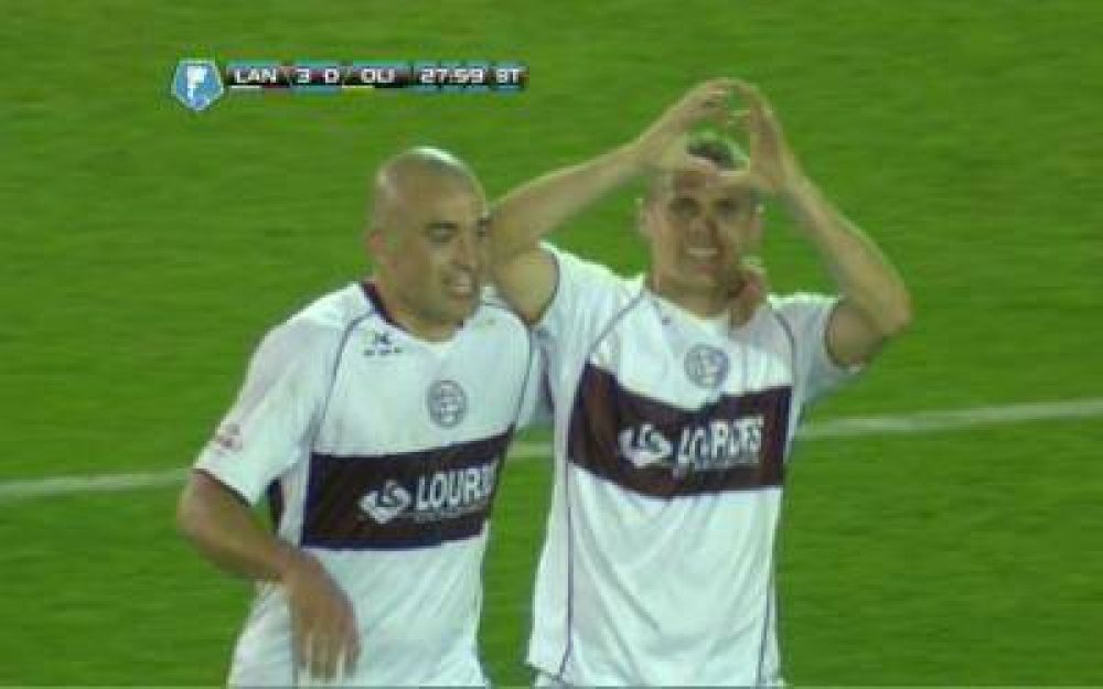 Lan�s cerr� la 5� fecha con una goleada a Olimpo de Bah�a Blanca