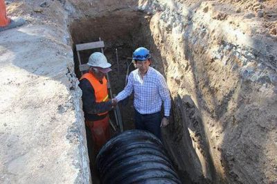 San Isidro: Construyen un desag�e en Mart�nez