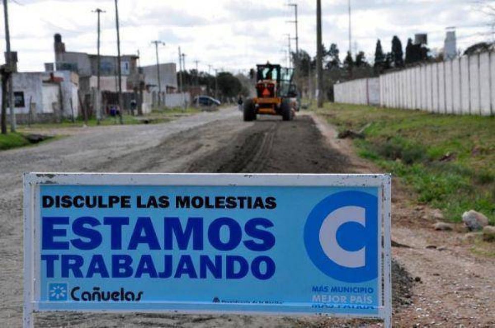 Intenso trabajo vial en el barrio La Ver�nica