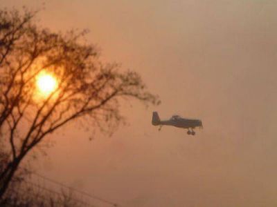 El fuego amain� en Higuerillas pero temen que se reactive con el calor
