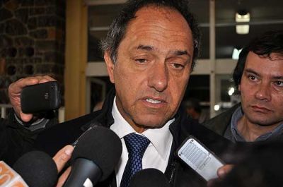 Scioli en Olavarr�a: �No vine ac� a hablar mal de nadie�