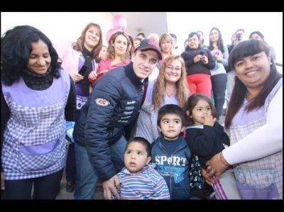 Mariano Werner comparti� la ma�ana con los chicos del San Roque
