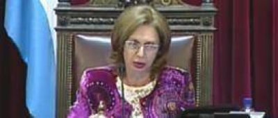 Senado: Cano reclam� por los despedidos en la Caja Popular y la presidenta Betty perdi� los estribos