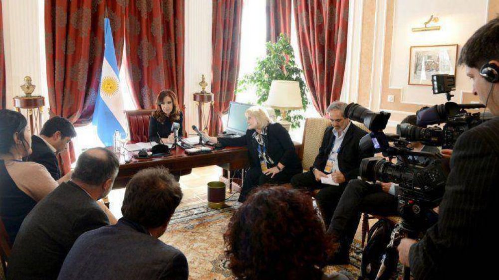 "El balance general es el de la no intervenci�n en Siria", dijo Cristina tras la cumbre del G20