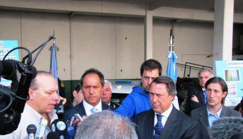 Scioli: "Cuando hay un volumen de droga as� es evidente que lo que hay es el narcotr�fico"