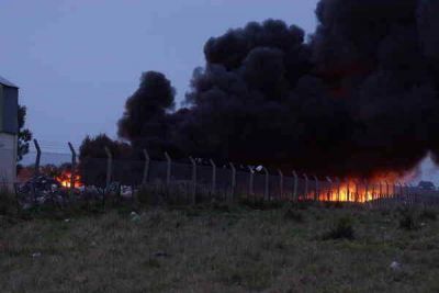 INCENDIO DE CUBIERTAS EN LA PLANTA ECOAZUL