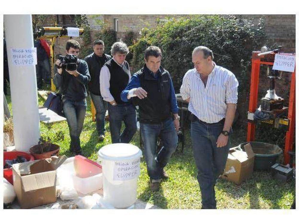 Duro cruce pol�tico despu�s de desmantelar una cocina narco