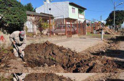 Habilitan obra de cloacas y realizan saneamientos y zanjeos