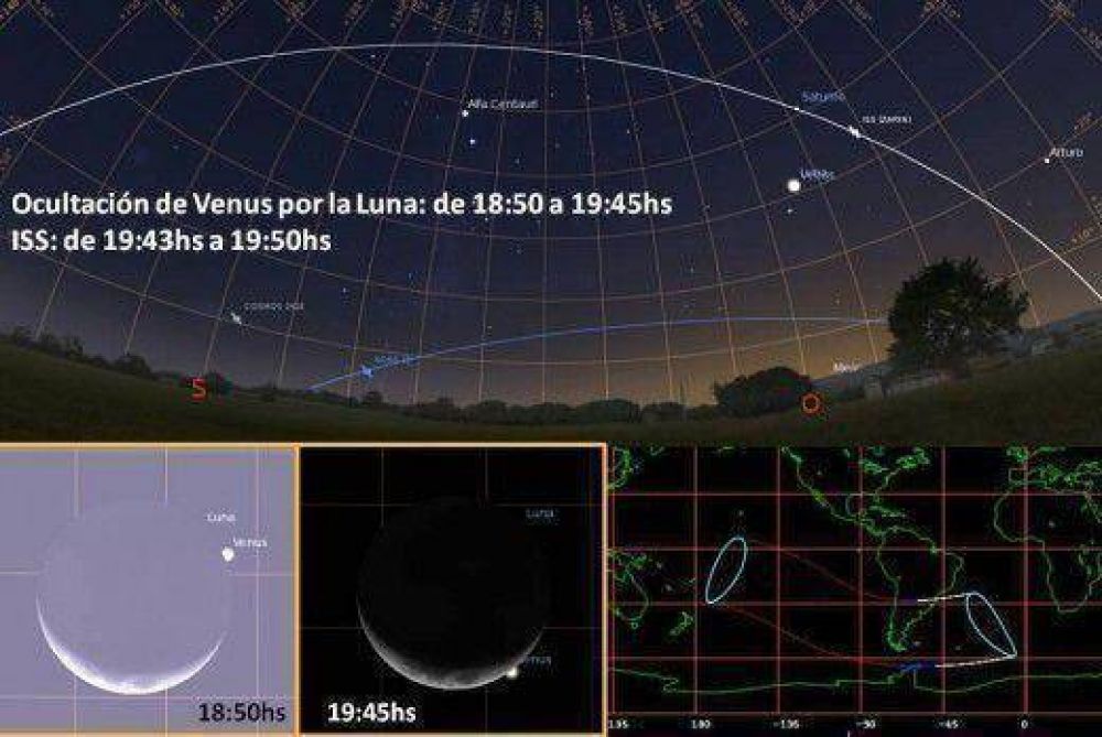 Esta tarde, la Luna ocultar� Venus
