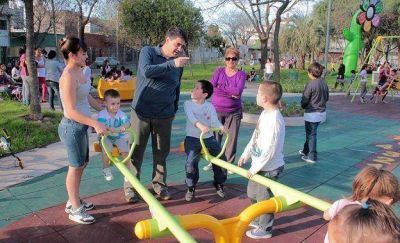 El Municipio de Vicente L�pez reinaugur� la plaza Almafuerte
