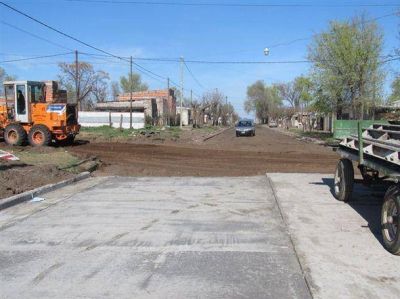 Sigue adelante el programa municipal con trabajos en Zanni esquina Azcona