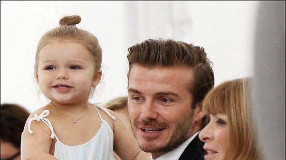David Beckham y su tierna hija en el desfile de Victoria