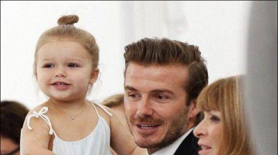 David Beckham y su tierna hija en el desfile de Victoria