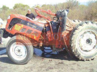 Muri� el tractorista accidentado el pasado viernes en Chamical