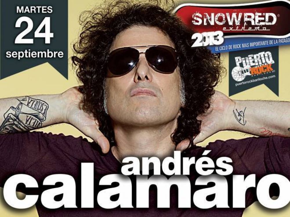 Andr�s Calamaro se presenta en Bariloche con un show de nivel internacional