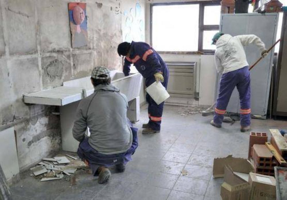 Se realizaron tareas de refacci�n en una sala de la Escuela N� 39
