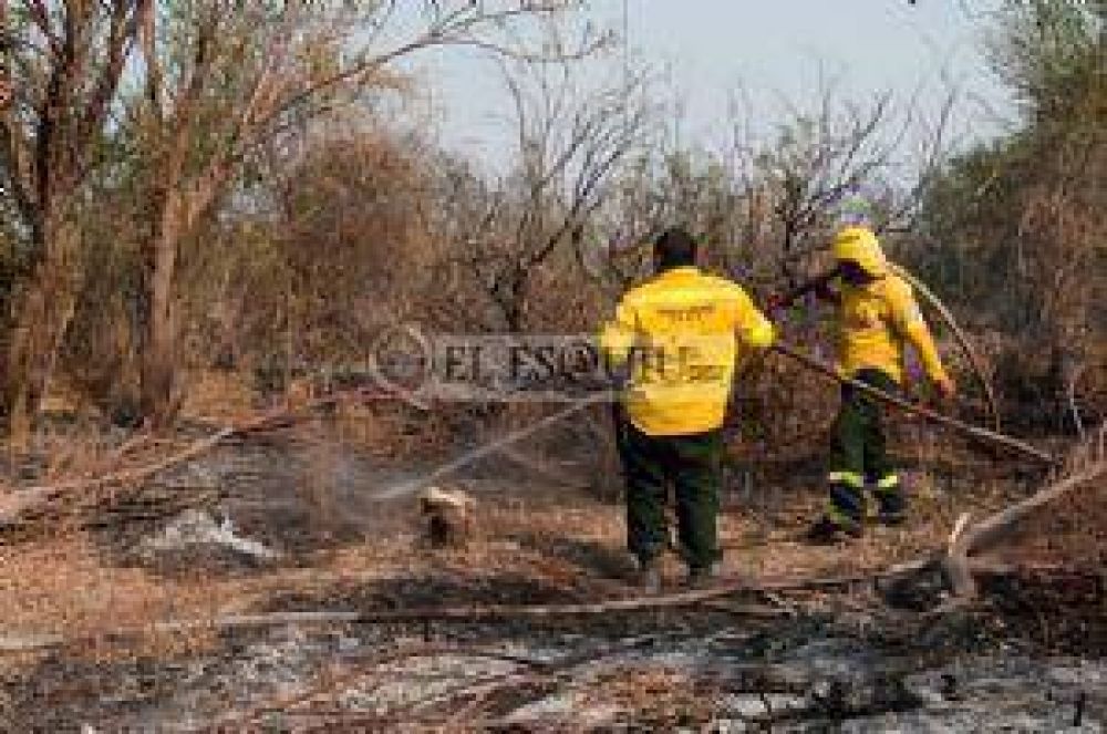 Un incendio afect� m�s de una hect�rea de pastizal y alarm� a los vecinos