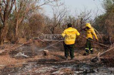 Un incendio afect� m�s de una hect�rea de pastizal y alarm� a los vecinos