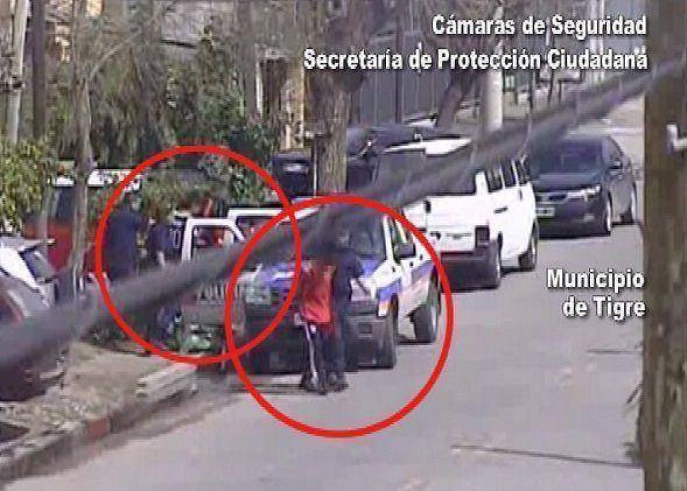 Delincuentes caen por las c�maras de Tigre tras violento robo con arma