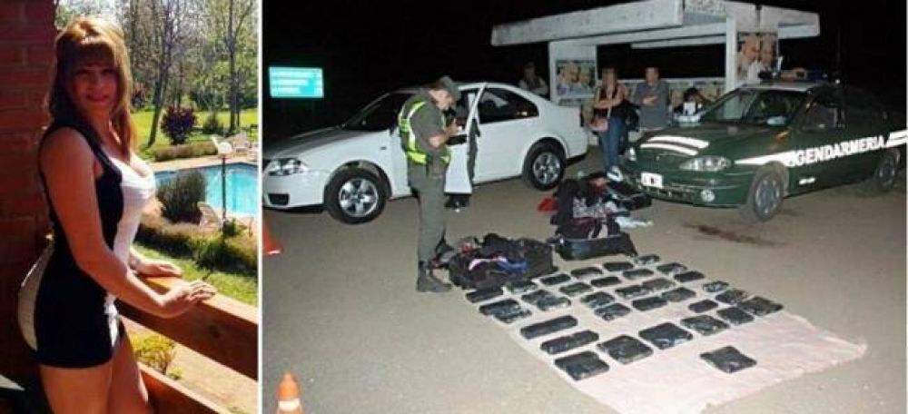 La Chaque�a Mar�a Masso qued� detenida por transportar 30 kilos de marihuana