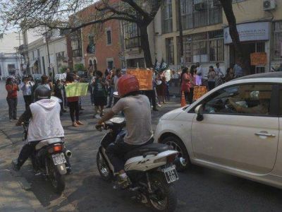 Protesta gremial en el ministerio de Mar�a Pace