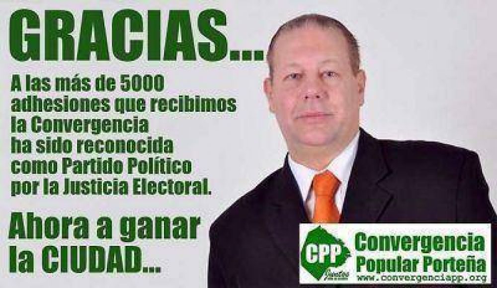 Convergencia Popular Porte�a present� su lista de candidatos a legisladores porte�os
