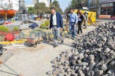 Etapa final de los trabajos de readoquinado de Bv. Santa Fe