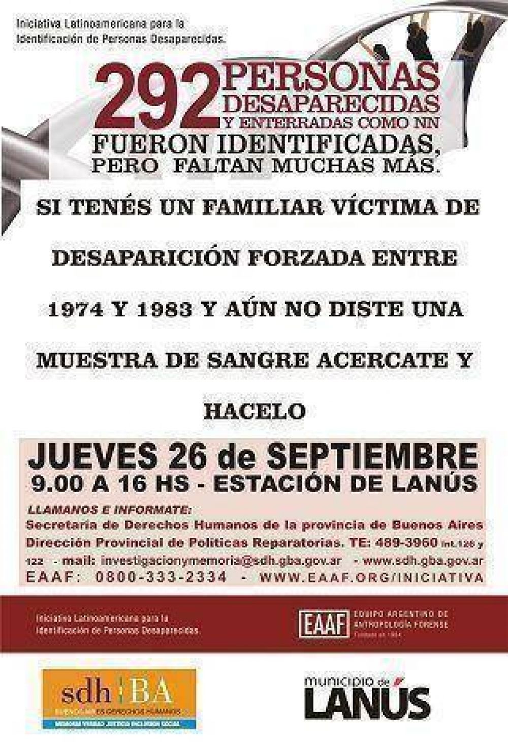 Lan�s: campa�a de identificaci�n de personas desaparecidas