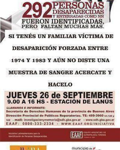 Lan�s: campa�a de identificaci�n de personas desaparecidas