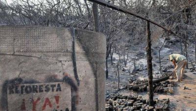 Un total de 25 evacuados a ra�z de un incendio en un paraje de las Sierras Grandes