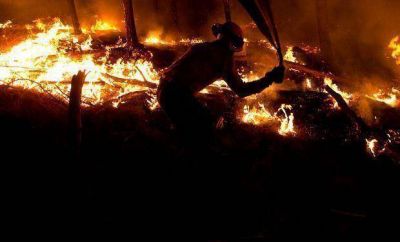 C�rdoba: Controlan el fuego que se desat� en Traslasierra