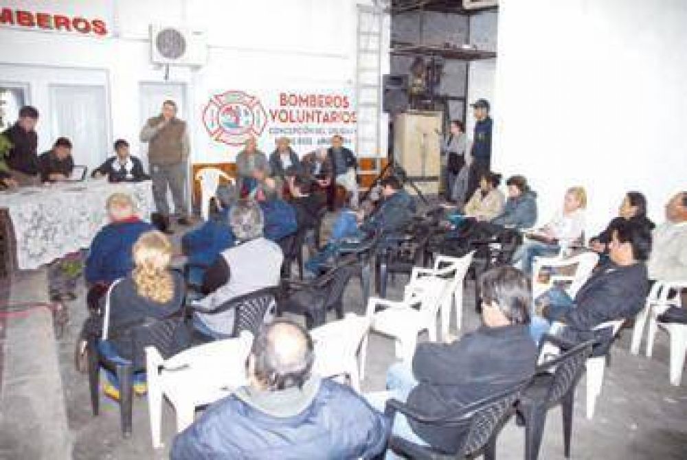 Se reunieron los bomberos voluntarios