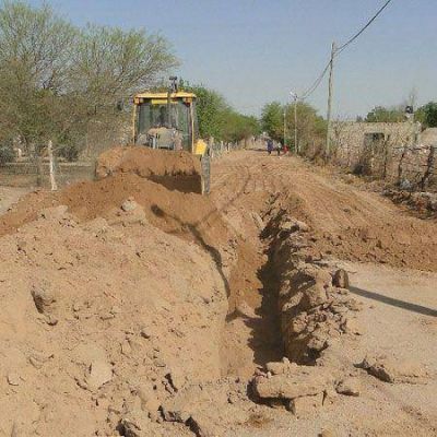 Inici� obra cloacal que beneficiar� a 120 familas del barrio Virgen de Andacollo