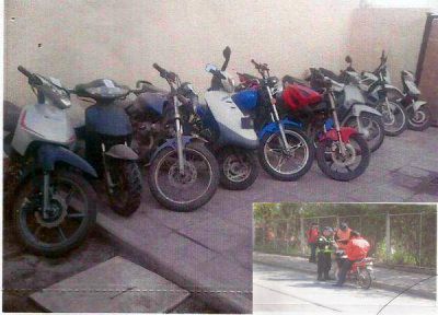 En control vehicular se recuper� una moto robada