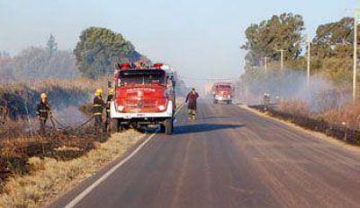Los incendios de pastizales representan m�s del 70% del trabajo de bomberos
