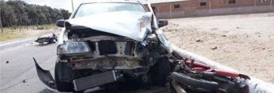 Fallece motociclista al chocar con autom�vil