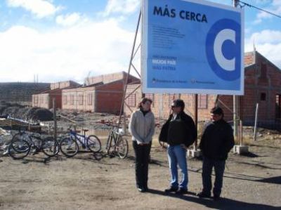 Supervisaron avances de obras en la Meseta Central y la Comarca de Los Andes