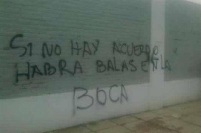 Otro mensaje intimidatorio antes del supercl�sico: "Si no hay acuerdo, habr� balas en Boca"